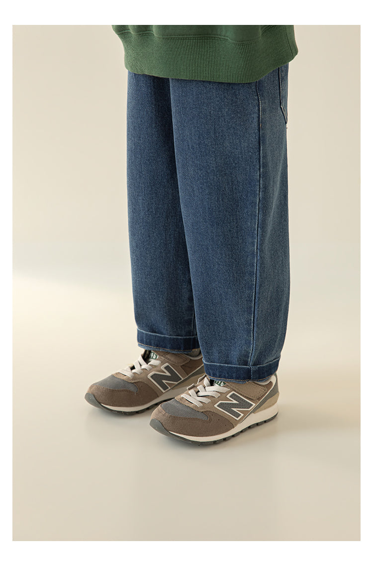 Indigo Drift Denim Joggers | Premium Kidswear – LittleMamCo