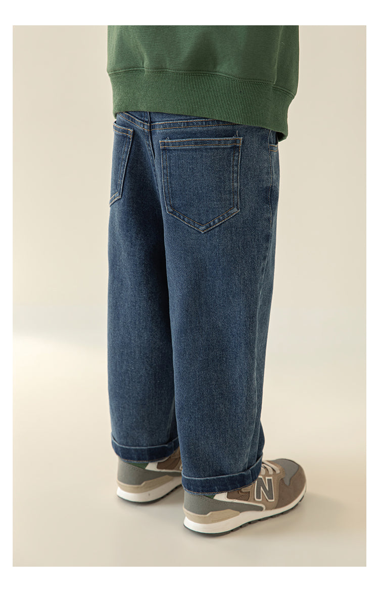 Indigo Drift Denim Joggers | Premium Kidswear – LittleMamCo