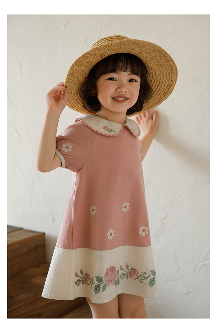 Pink Petal Summer Lounge Set | Premium Kidswear – LittleMamCo