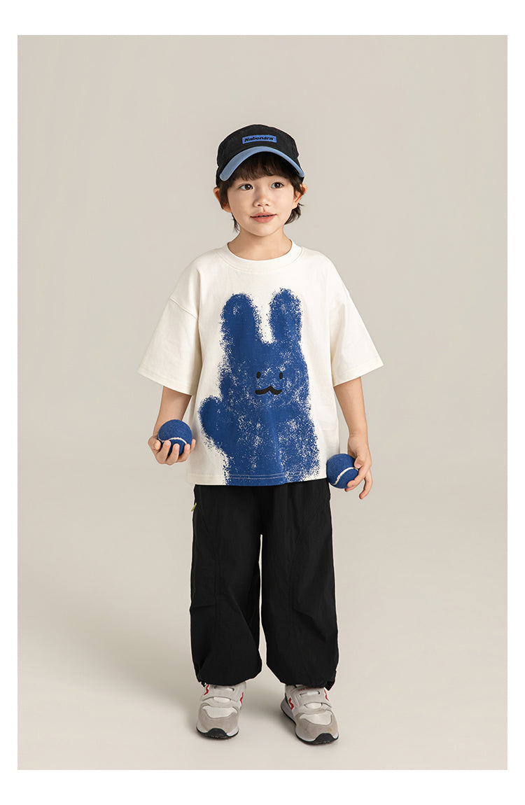 Blue Bunny Tee | Premium Kidswear – LittleMamCo