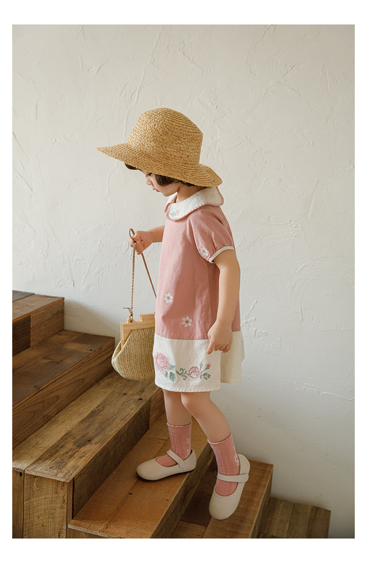 Pink Petal Summer Lounge Set | Premium Kidswear – LittleMamCo