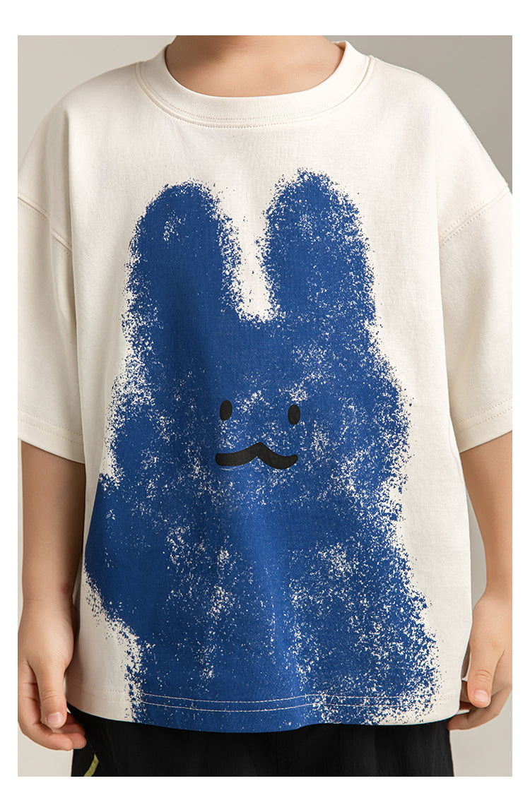 Blue Bunny Tee | Premium Kidswear – LittleMamCo