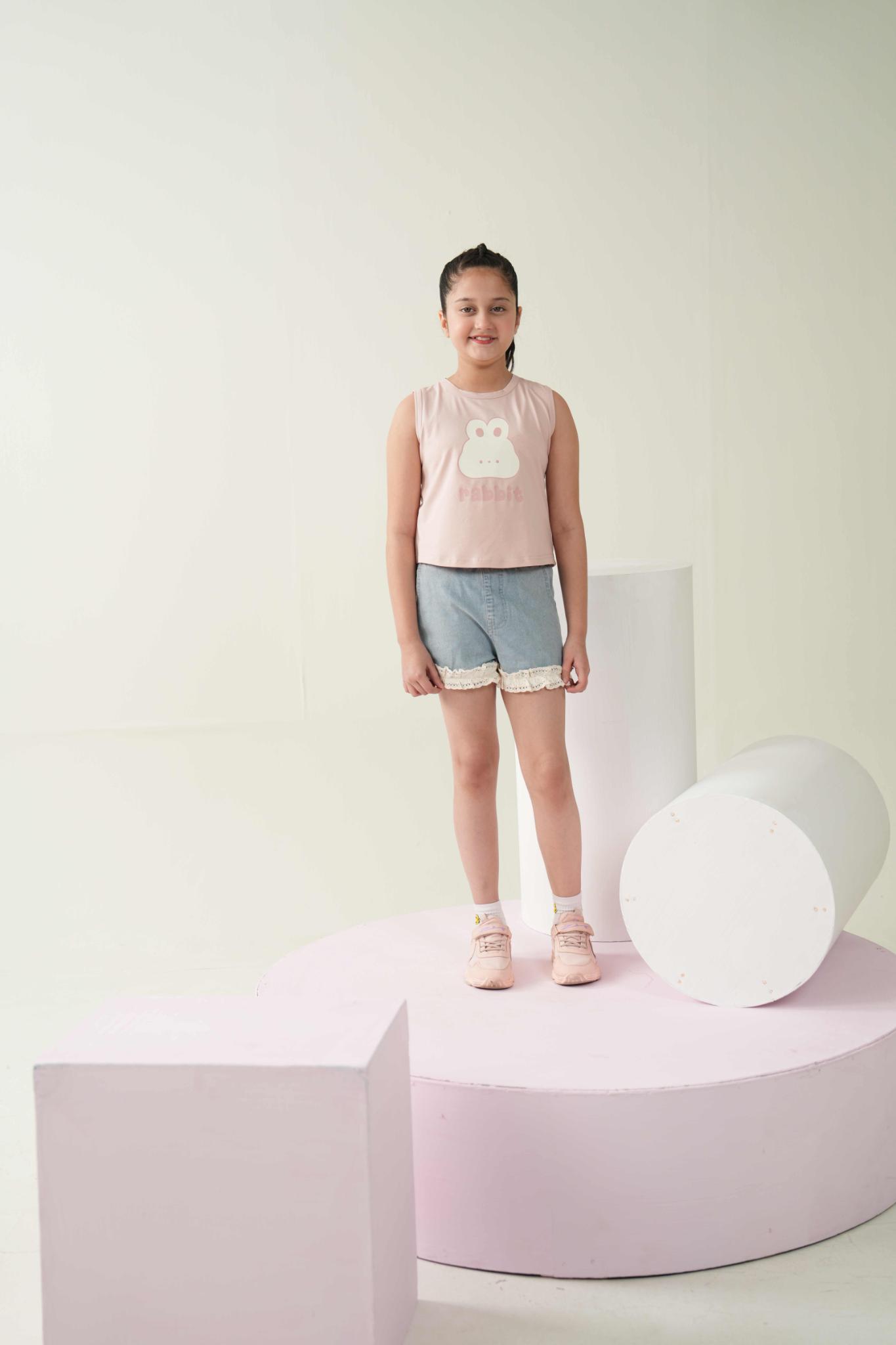 Rosy Rabbit Vest | Premium Kidswear – Littlemamco