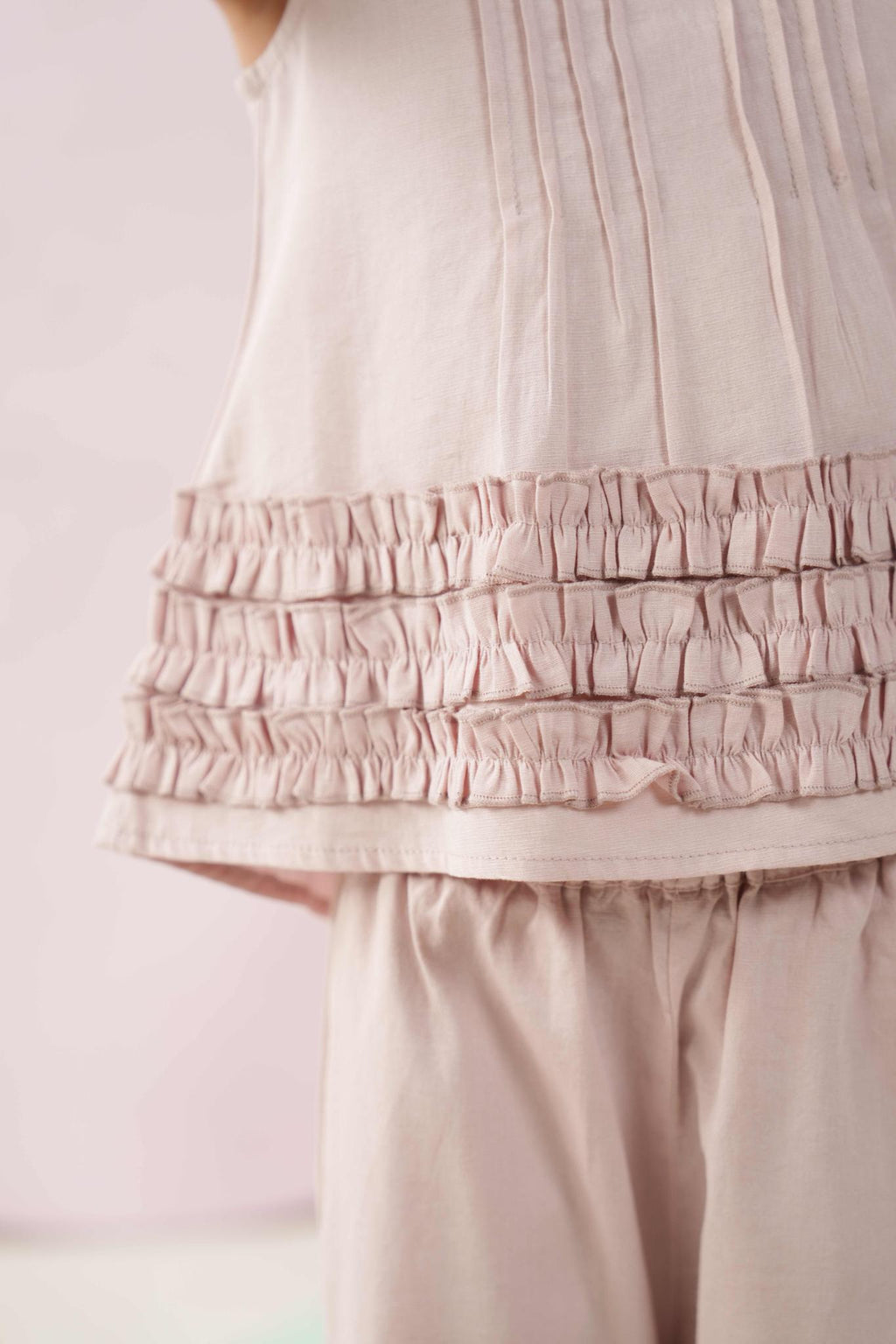 Blush Trim Summer Shirt | Premium Kidswear – Littlemamco