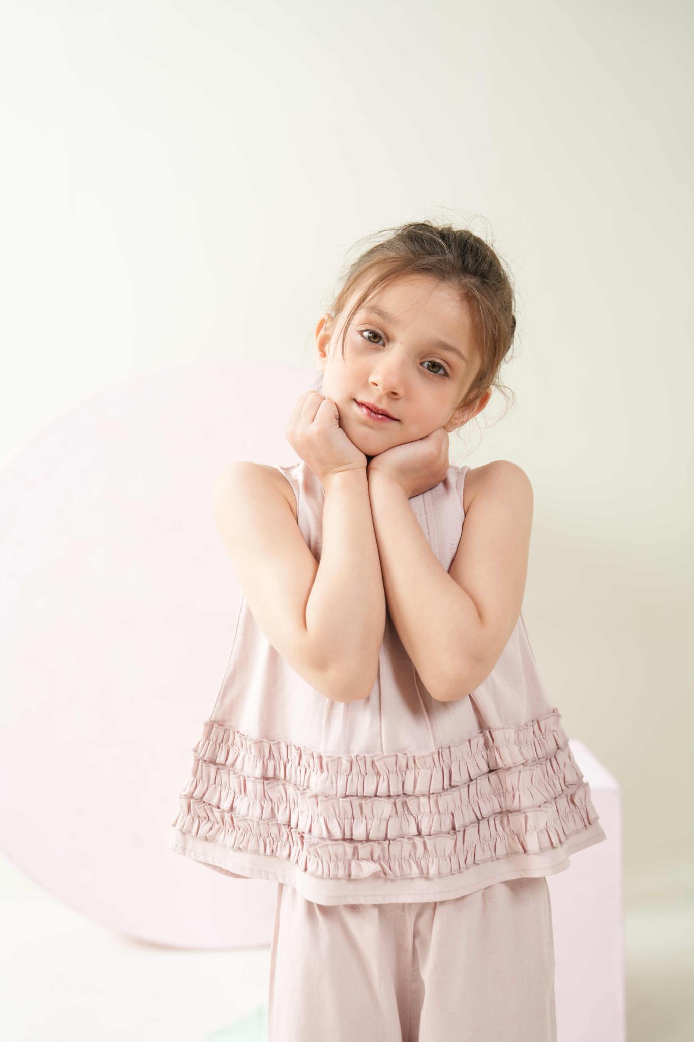 Blush Trim Summer Shirt | Premium Kidswear – Littlemamco