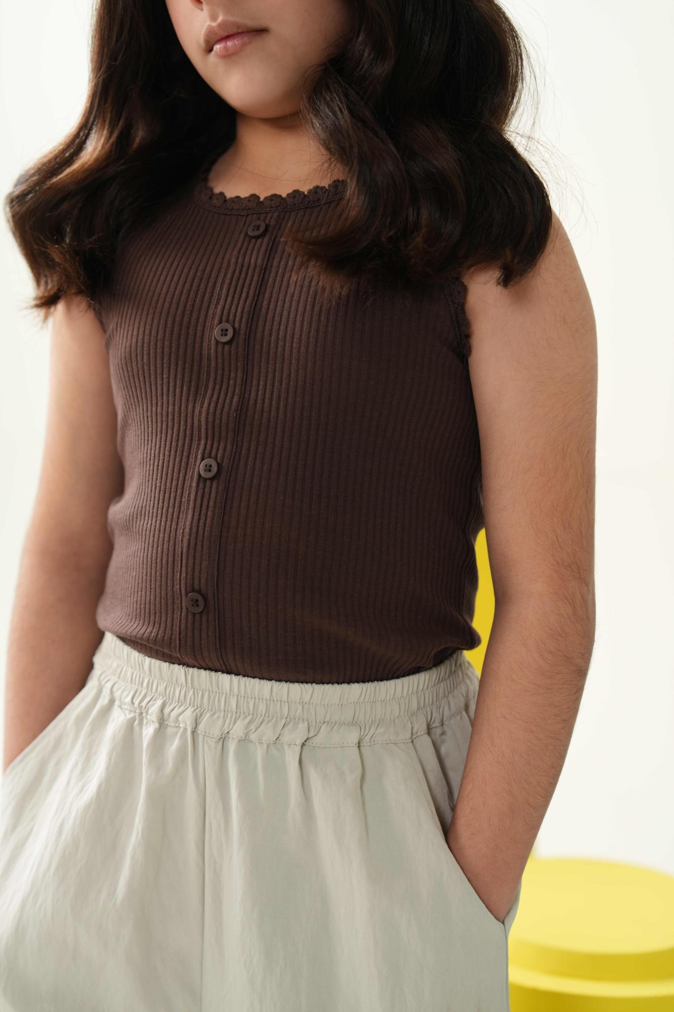 Mocha Mini Vest | Premium Kidswear – Littlemamco