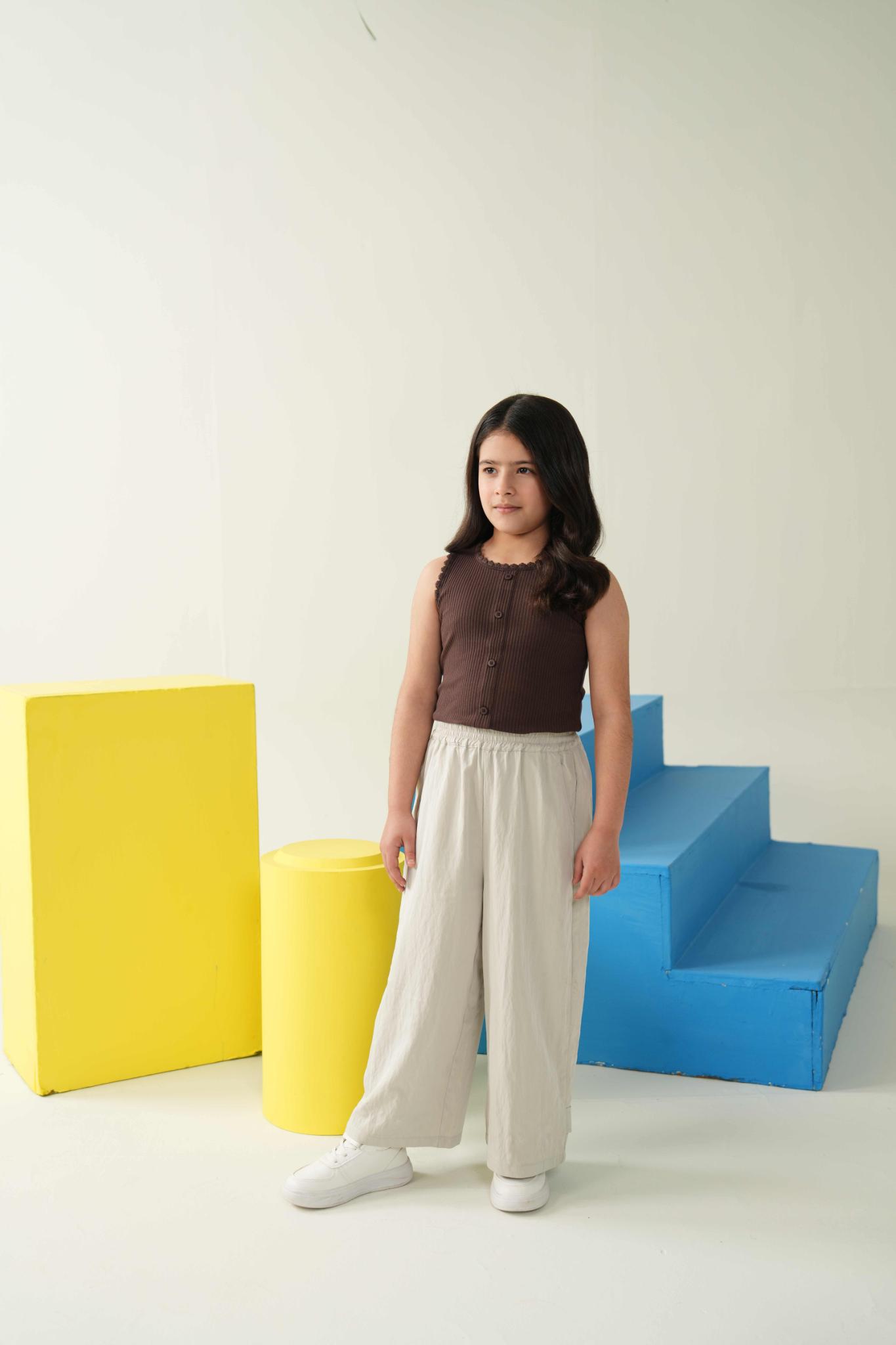 Mocha Mini Vest | Premium Kidswear – Littlemamco