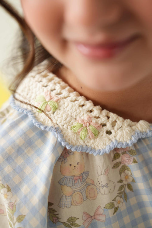 Blue Bunny Blossom Shirt | Premium Kidswear – Littlemamco