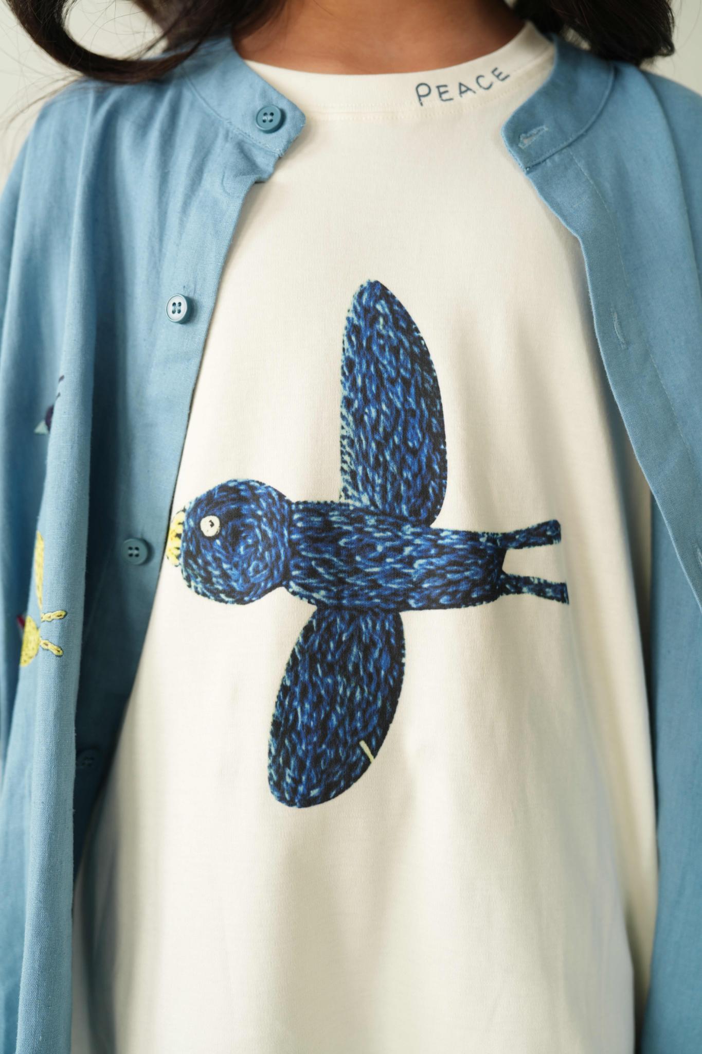 Little Sparrow Beige Tee | Premium Kidswear – Littlemamco