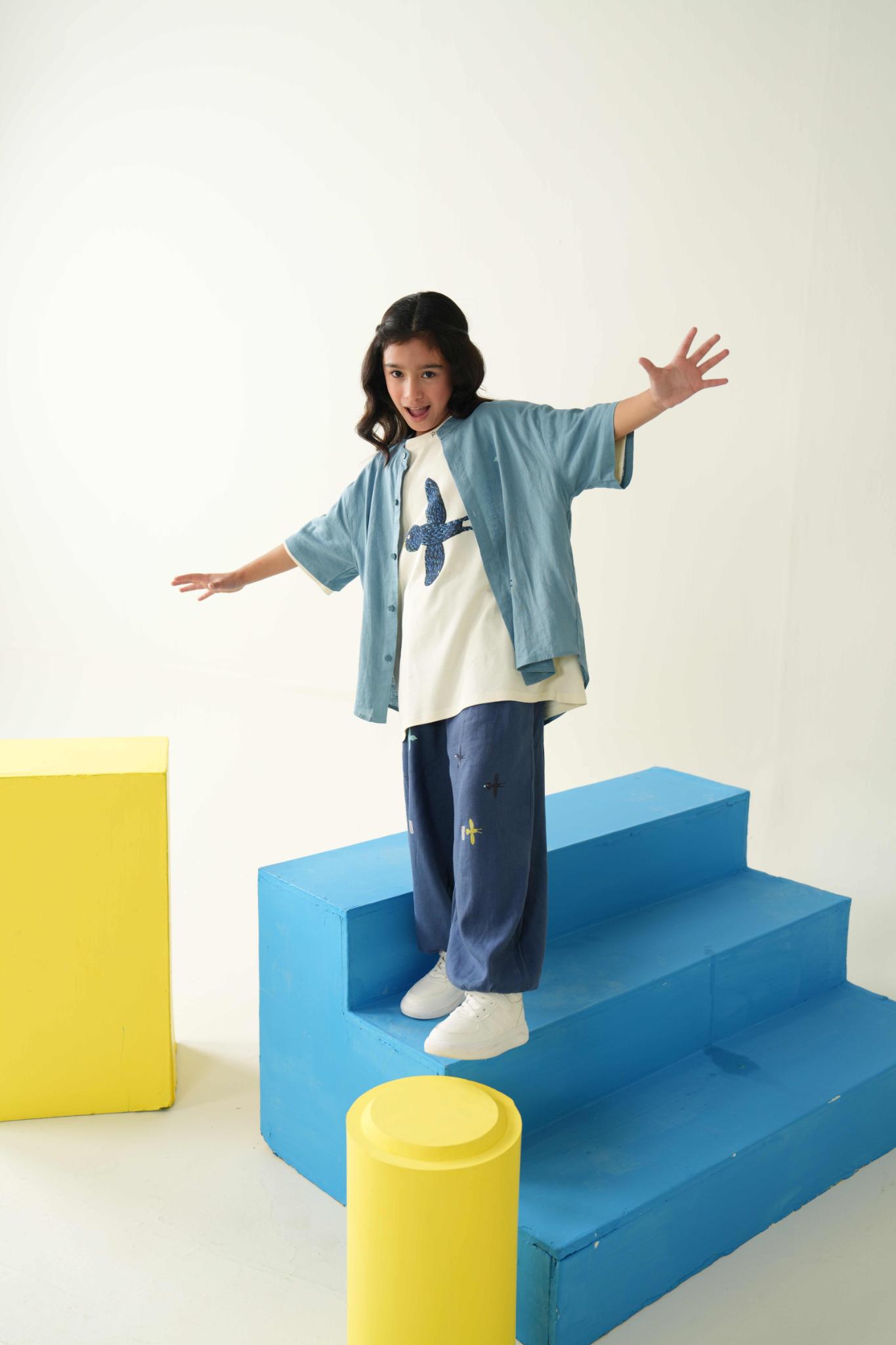 Little Sparrow Beige Tee | Premium Kidswear – Littlemamco