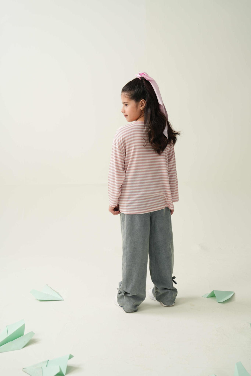 Pink Candy Stripe Tee | Premium Kidswear – Littlemamco